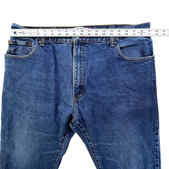 Levis 517 Bootcut Jeans Mens 40x32 Blue Denim Medium Wash Western Workwear - Picture 11 of 14